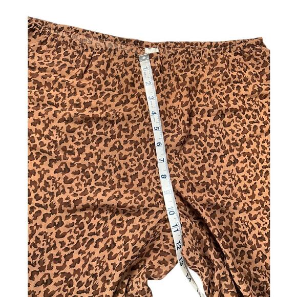 Nordstrom Intimates Size Medium Cheetah Print Sheer Lace Trim Elagent Sleep Wear - Picture 8 of 12